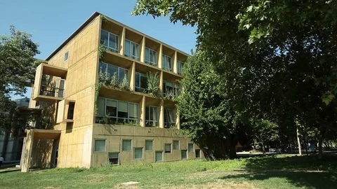 Building wide shot Stock Footage 77048677