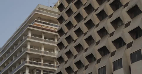 Building windows in Dakar, Senegal (4K) Stock Footage 47938377