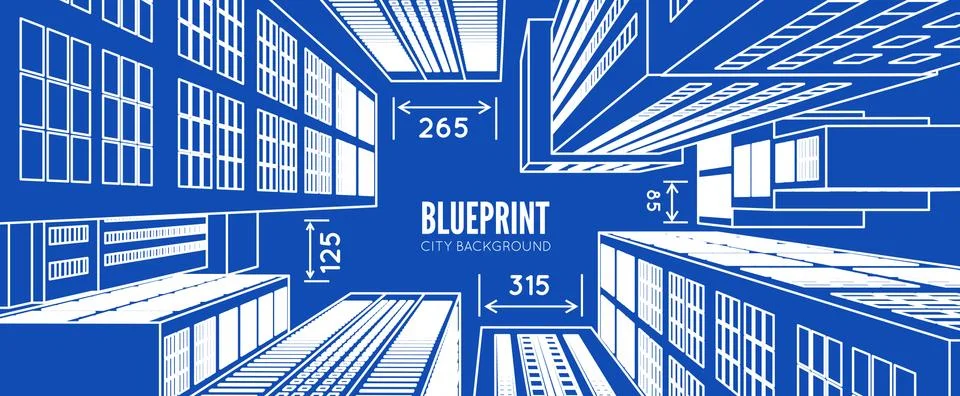 Building wireframe. 3d render city Ilustración de archivo