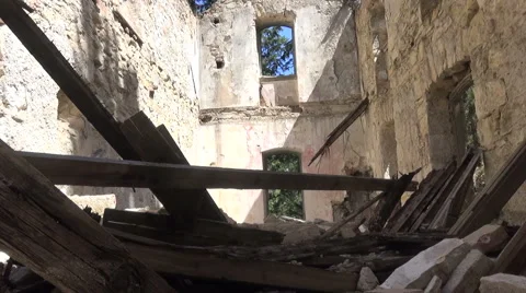 Building Without Roof (2) Stock Footage 42434940