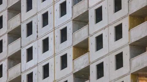 Building without windows. Fotos de archivo