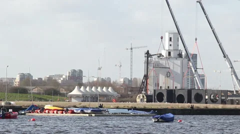 Building work london Stock Footage 35890557