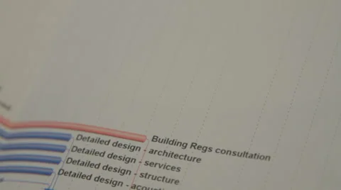 Building Work Plan List - Close Up Vídeo Stock 39209901