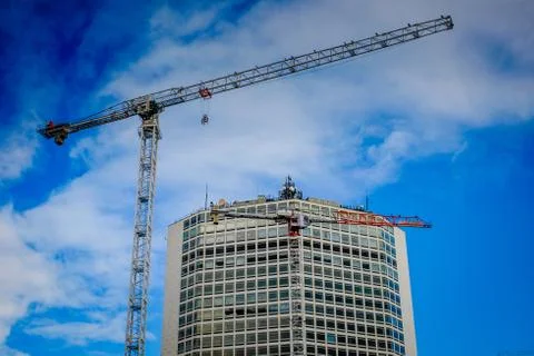 Building work in progress at Arena Central in Birmingham Ciry Centre, England Stock Photos
