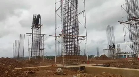 The Building Workers Stock Footage 219369019