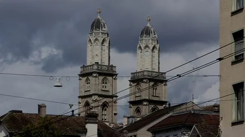 Building in Zurich Stock Footage 41463340