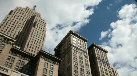 Buildings against sky Видео 844637