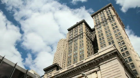 Buildings against sky2 Stock Footage 844679