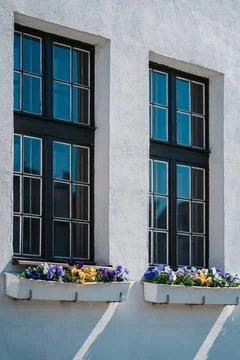 Buildings and architectural elements historical part of Gdansk Poland Stock Photos