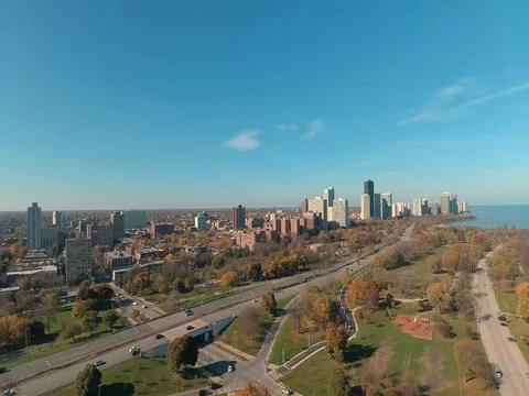 Buildings and boulevard Stock Footage 69611437