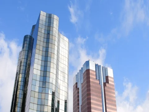Buildings and clouds Stock Footage 77149018