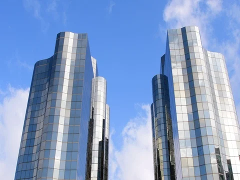 Buildings and clouds Stock Footage 77149020