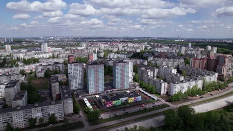 Buildings and clouds Stock Footage 219853792