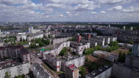 Buildings and clouds Stock Footage