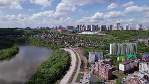 Buildings and clouds Stock Footage 219864518