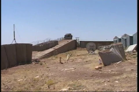 Buildings and structures around the Sinjar Mountain - 2008 Stock Footage 116826748