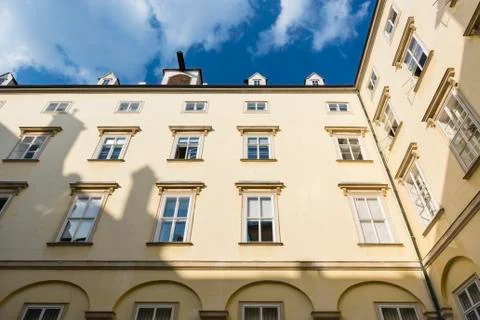 Buildings around one of the small inner courtyards of the Hofburg in Vienna,  Stock Photos