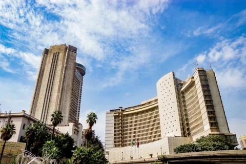 Buildings on background in Cairo, Egypt Stock Photos