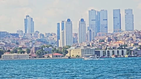 Buildings in the background a city with. Video stock 282677707