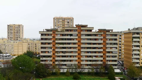 Buildings on the background Video stock 99198304