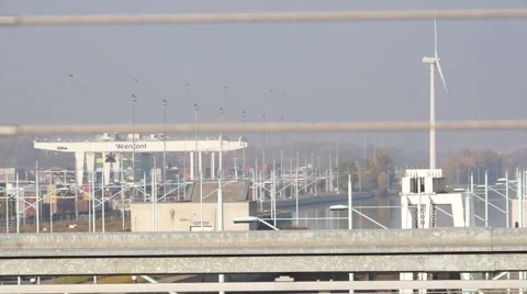 Buildings of Barrage Stock Footage 50882608