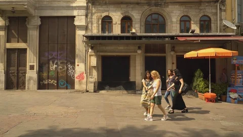 Buildings in Beyoglu Stock Footage 90900097
