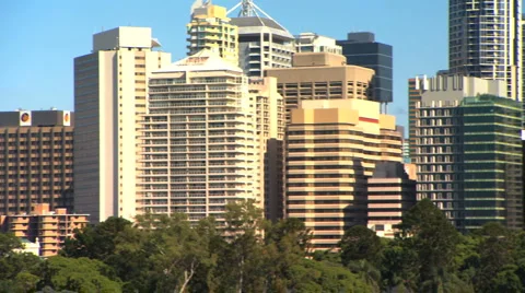 Buildings of Brisbane Stock Footage 1091246