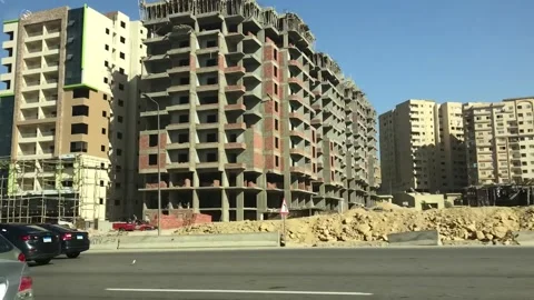 Buildings in cairo Stock Footage 157822460