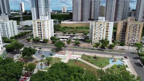 Buildings in the city Video stock 235452069
