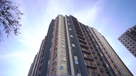 Buildings, construction, crane Stock Footage 255199022