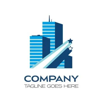 Buildings constructions logo Stock Illustration