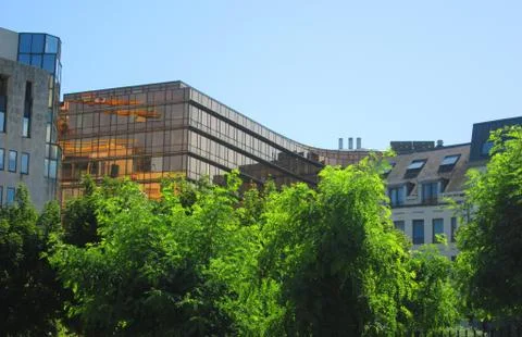 Buildings in the corner Stock Photos
