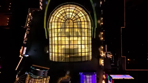 Buildings during the night Stock Footage 318898189