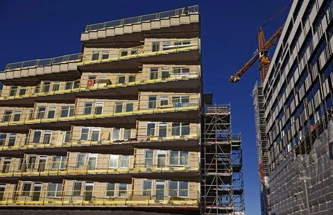 Buildings at the eastern train station Foto stock