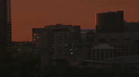 Buildings in the evening Stock Footage 50482597