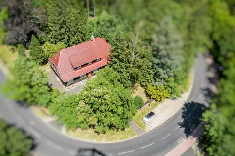 Buildings in the forest Stock Photos