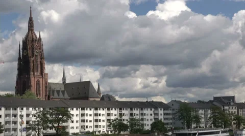 Buildings in Frankfurt Stock Footage 34301436