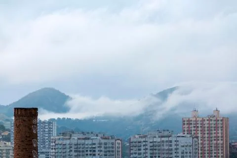 Buildings haze Stock Photos