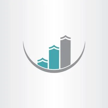 Buildings icon abstract design Stock-Illustration