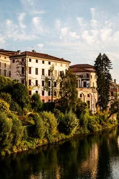 Buildings at a Lake Stock Photos