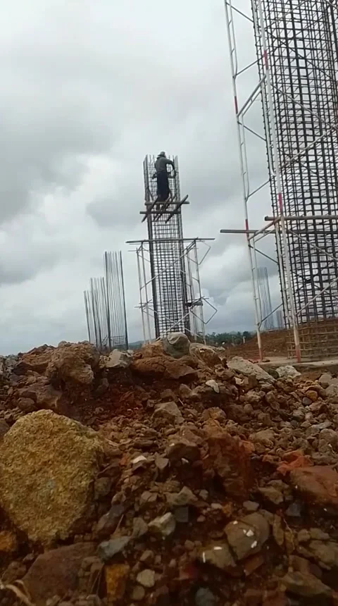 The Buildings Man Stock Footage 219368986