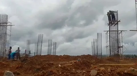 The Buildings Man Stock Footage 219369065