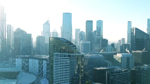 Buildings In Melbourne, 6K Видео 333156059