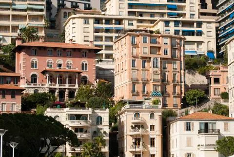 Buildings in monaco Stock Photos