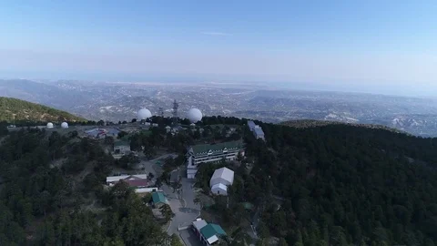 Buildings on a mountain Stock Footage 78561089