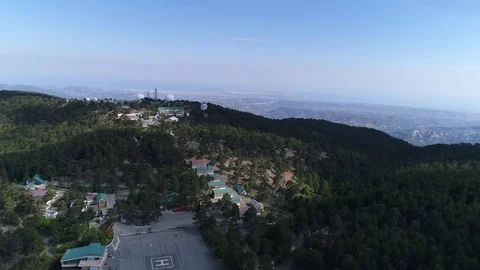 Buildings on the mountain top Stock Footage 78561081