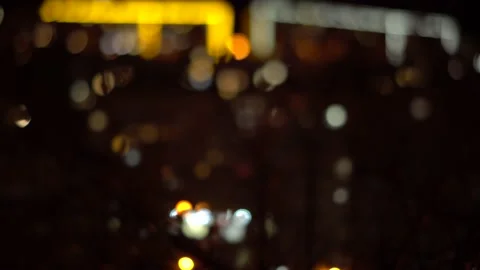 Buildings with neon lights Stock Footage 154150062