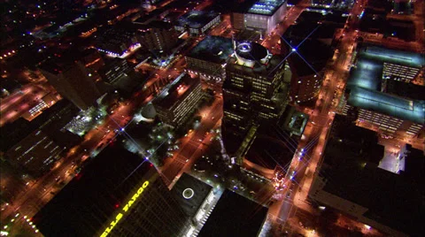 Buildings Night Phoenix Stock Footage 37398017