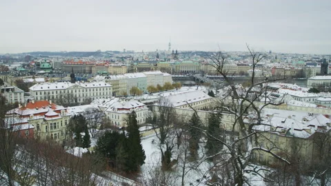 Buildings in Prague Stock Footage 217366832