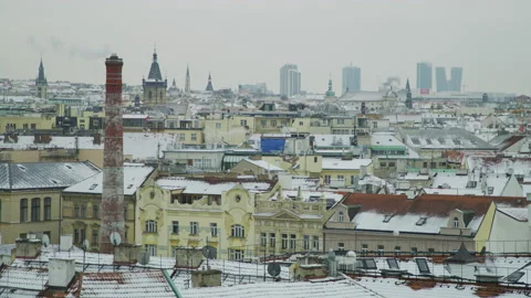 Buildings in Prague Stock Footage 217374871